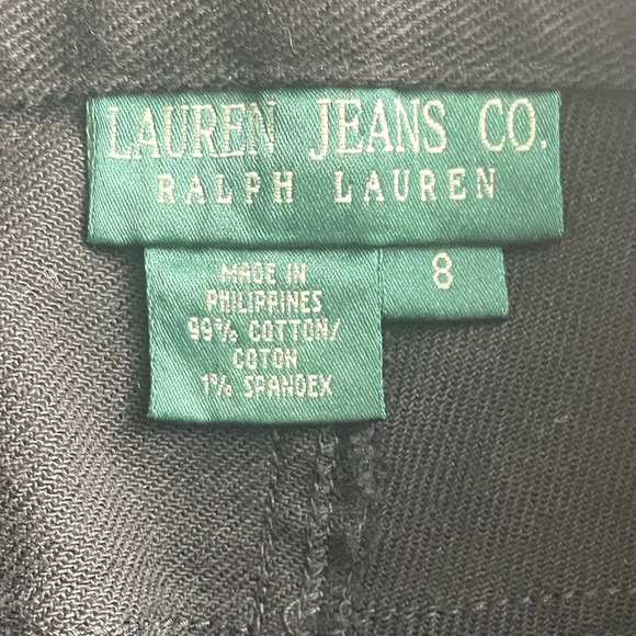 LAUREN RALPH LAUREN BLACK DENIM JEANS SIZE 8 - Picture 4 of 7